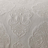 Damask Quilted 3-Piece Bedding Set