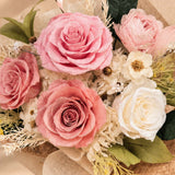 Blush Pink Romance Rose Preserved Bouquet