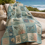 Sea Turtle Quilted Blanket