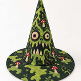 Slime Mushroom Monster Gothic Handcrafted Quilted Witch Hat