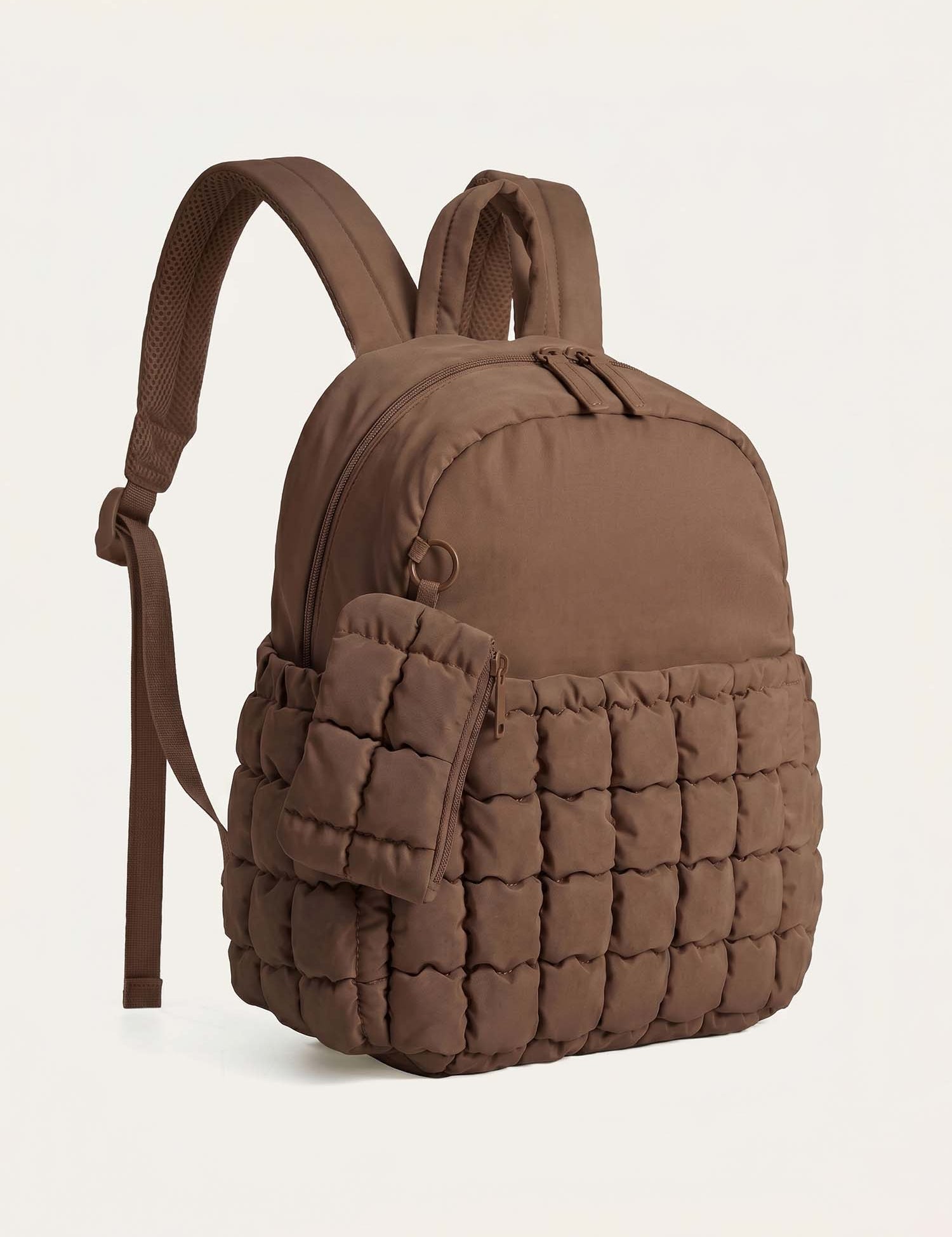 Chic Puffer Backpack with Detachable Mini Bag