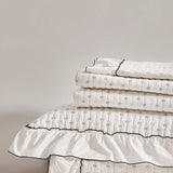 Petite Bow Ruffle Quilted 3-Piece Bedding Set