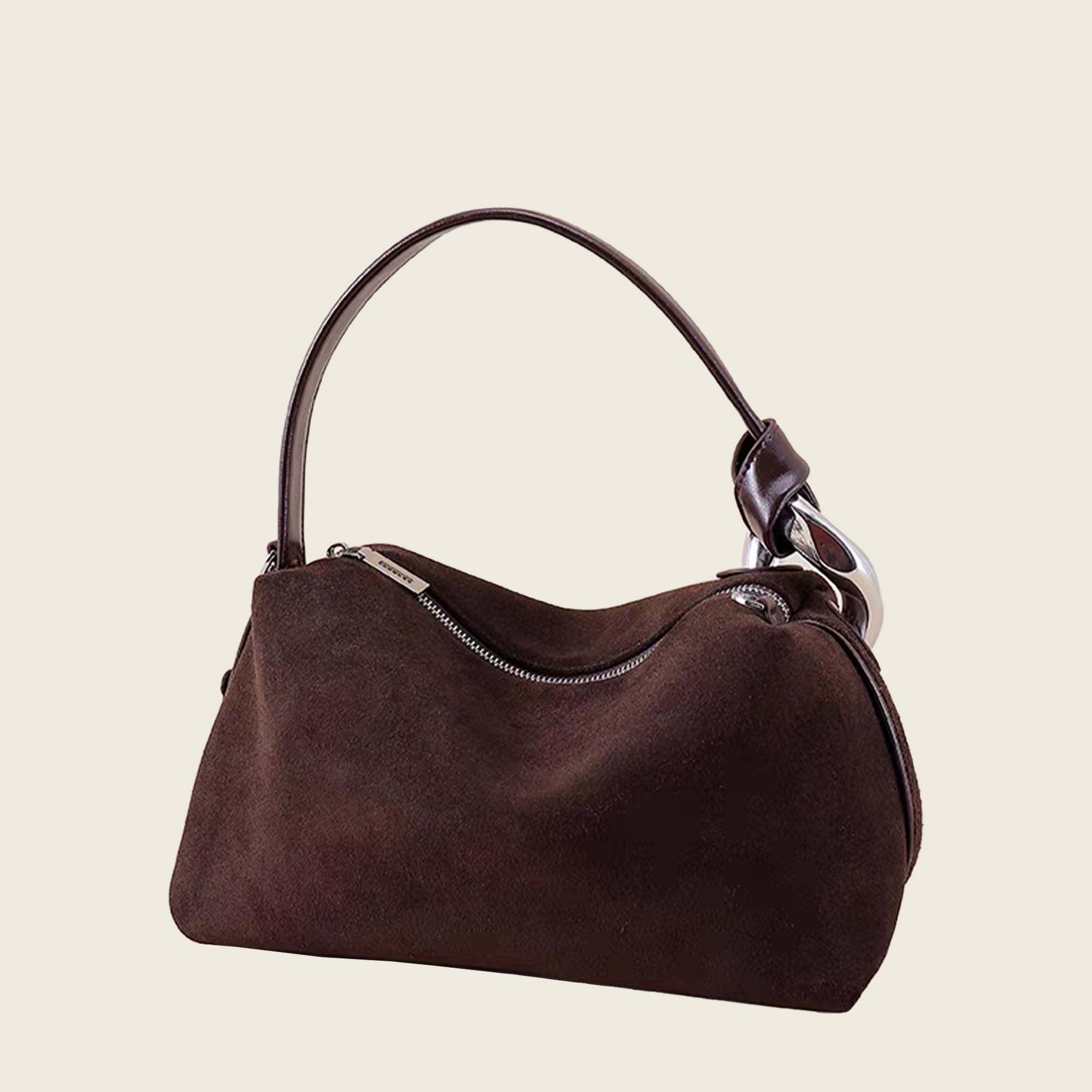 Suede Hobo Bag