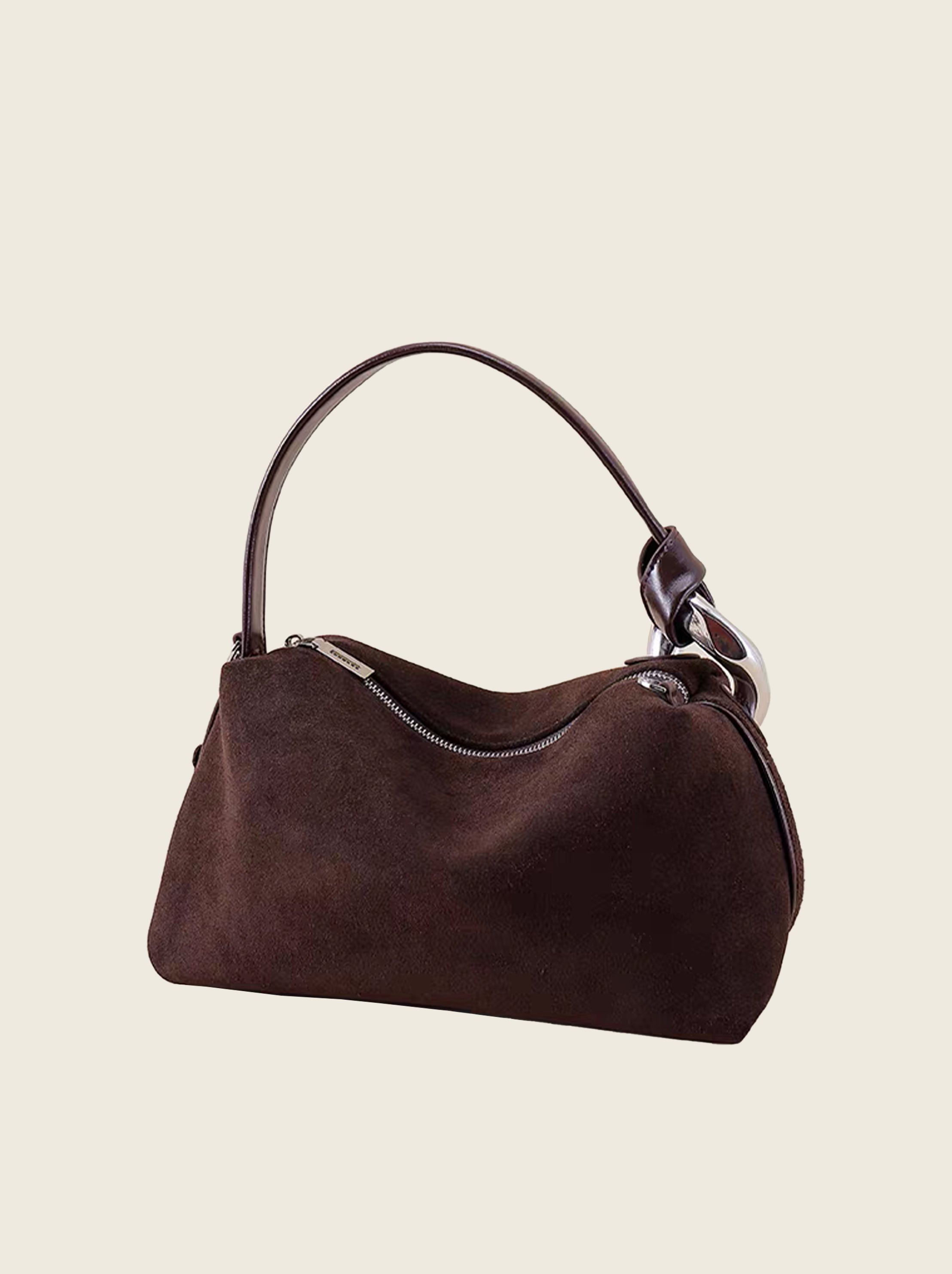 Suede Hobo Bag