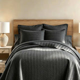 3-Piece Herringbone Quilted Coverlet Set