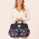Midnight Garden Floral – Multifunctional Tote Bag with Spacious Storage for Travel & Everyday Use