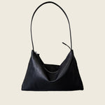 Minimalist soft leather hobo bag