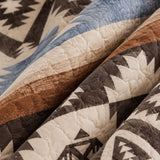 Southwestern Geometric Stripe Quilted 3-Piece Bedding Set