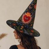 H.PAI Sacred Heart Handcrafted Quilted Witch Hat