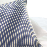Classic Stripe Knitted Throw Blanket & Pillow Cover Set