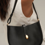 Hpai Clock Bag In Leather - Black
