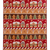 Gingerbread House Candy Stripe Quilted 3-Piece Bedding Set