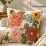 Flower Quilted Pillow Case