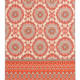 Rust Orange Paisley Medallion Quilted 3-Piece Bedding Set