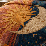 H.PAI Sun Moon Celestial Dream Quilted 3-Piece Bedding Set