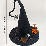 Gothic Spider Web Dark Forest Handcrafted Witch Hat