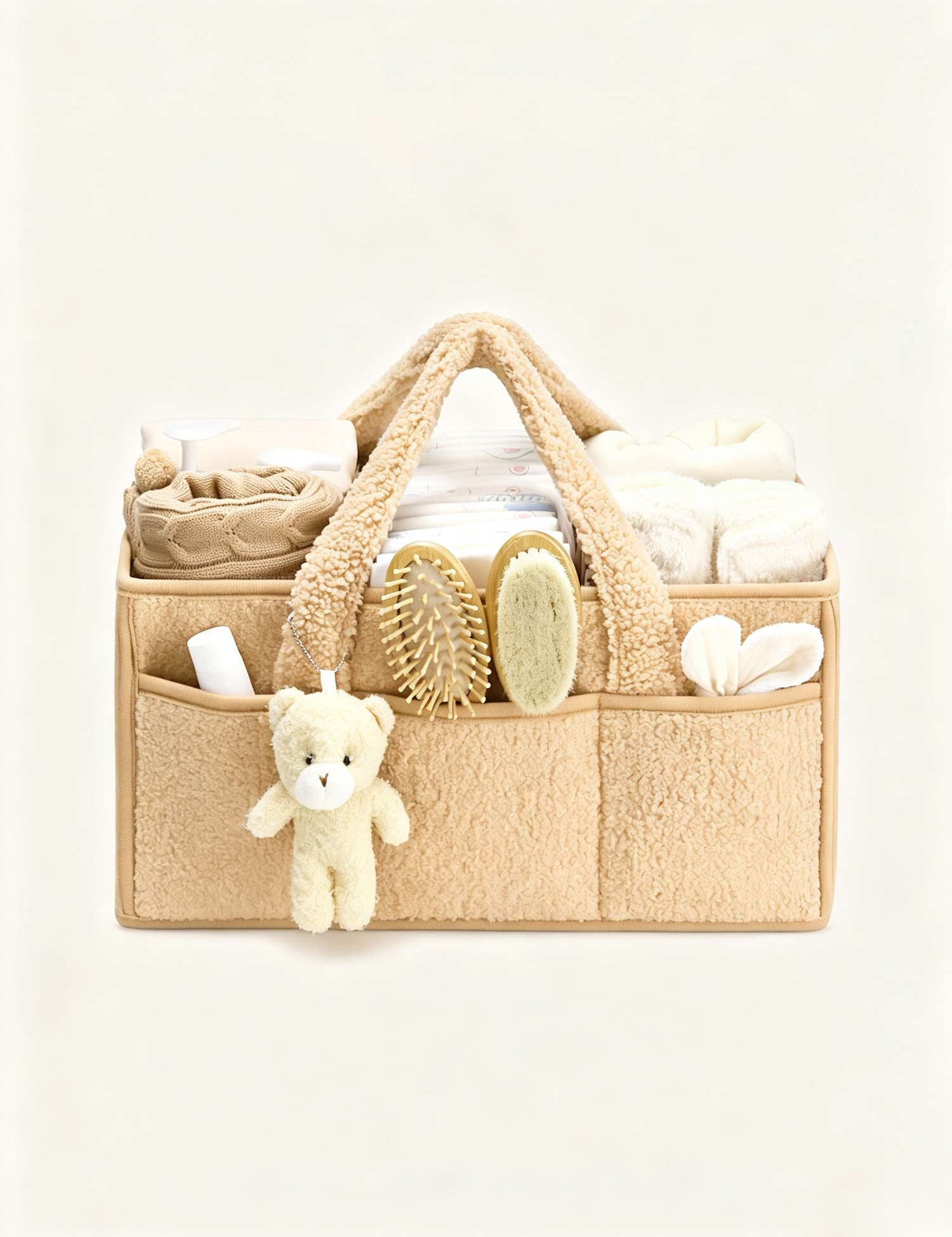 Plush Nursery Organizer Tote Bag -Royal Blue