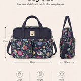 Midnight Garden Floral – Multifunctional Tote Bag with Spacious Storage for Travel & Everyday Use