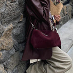 Suede Hobo Bag