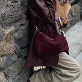 Suede Hobo Bag