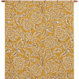 Mustard Botanical Floral Quilted 3-Piece Bedding Set
