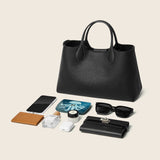 Hpai Tote M Bag in Leather - Black