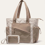 2Pcs Quilted Puffer Tote Bag