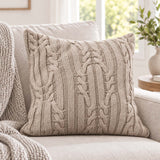 Classic Cable Knitted Pillow Cover