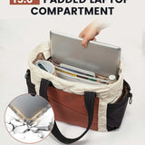 2Pcs Quilted Puffer Tote Bag