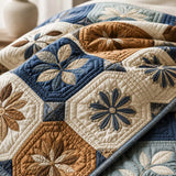 Vintage Cottage Floral Quilted 3-Piece Bedding Set – Luxury Quilted Bedding with Matching Pillow Shams