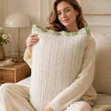 Stripe 100% Cotton Quilted Pillow Sham Set of 2