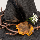 Gothic Spider Web Dark Forest Handcrafted Witch Hat
