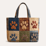 Classic Paw Quilted Tote Bag