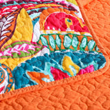 Vibrant Paisley Garden Quilted 3-Piece Bedding Set