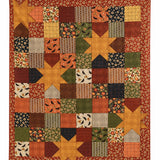 Autumn Harvest Patchwork Quilted 3-Piece Bedding Set