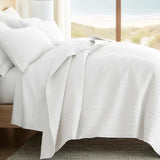 3-Piece Herringbone Quilted Coverlet Set