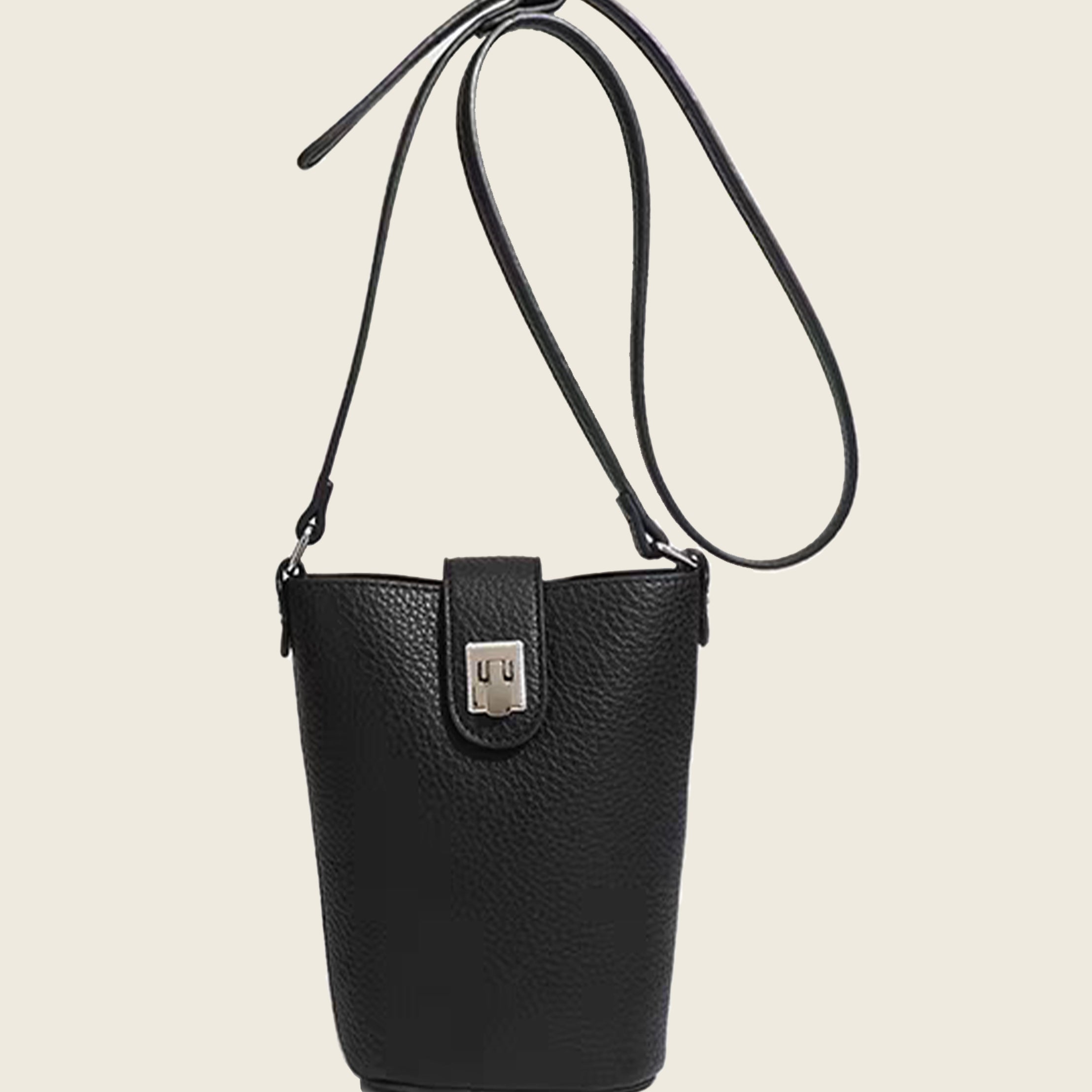 Mini Lock Crossbody Bag for Phone