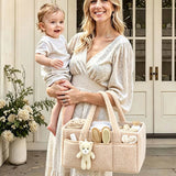 Plush Nursery Organizer Tote Bag -Royal Blue