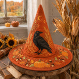 H.PAI Raven Autumn Harvest Quilted Witch Hat