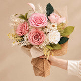 Blush Pink Romance Rose Preserved Bouquet