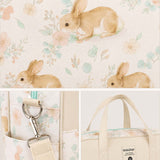 Cute Woodland Bunny – Multifunctional Tote Bag with Spacious Storage for Travel & Everyday Use