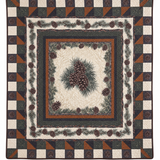 Pinecone Forest Patchwork Quilted 3-Piece Bedding Set