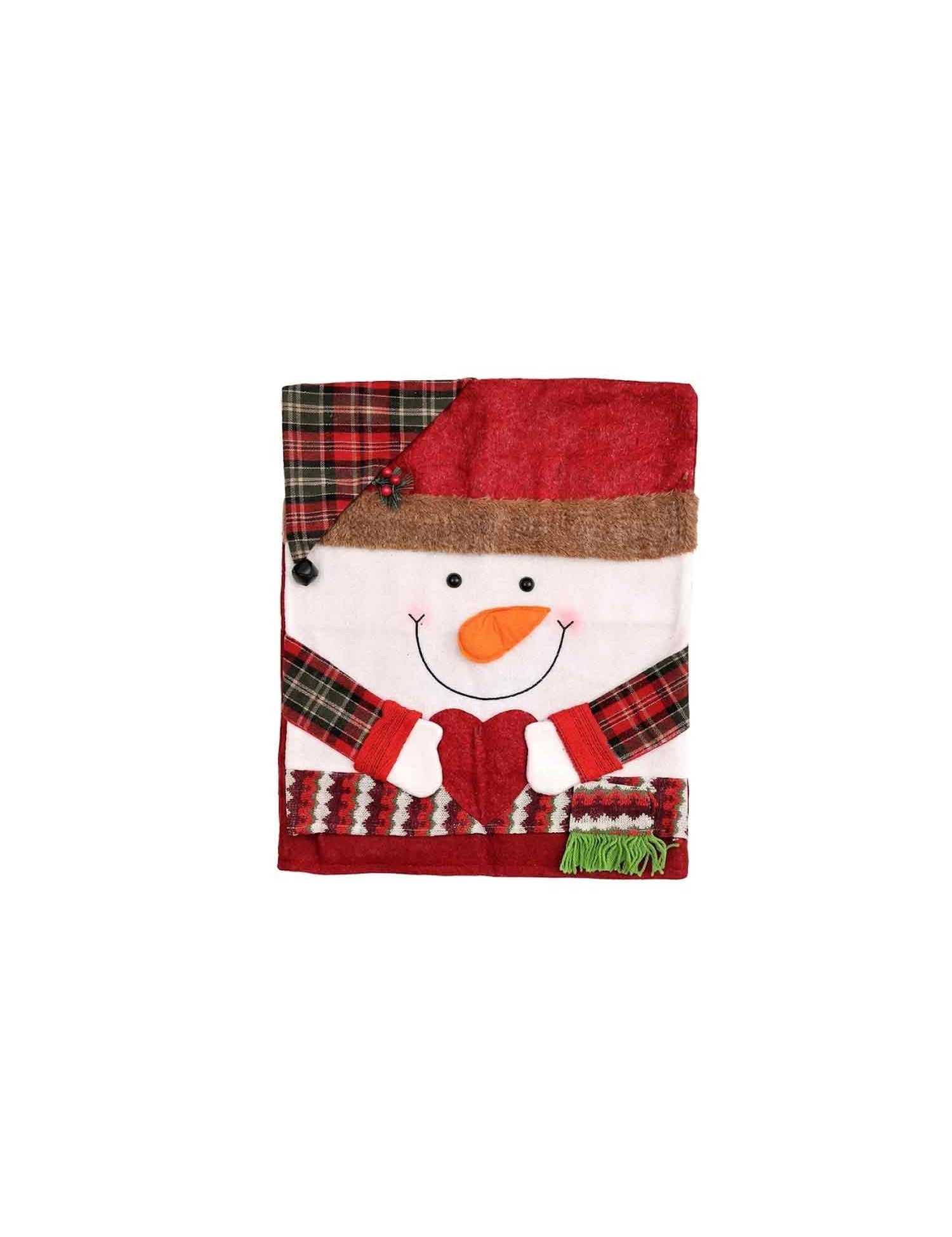 Christmas Chair Back Covers, Santa Snowman Reindeer Chair Slipcovers