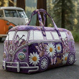 Hippie Van Quilted Duffle Bag