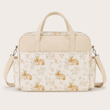 Cute Woodland Bunny – Multifunctional Tote Bag with Spacious Storage for Travel & Everyday Use