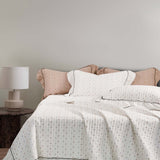 Petite Bow Ruffle Quilted 3-Piece Bedding Set