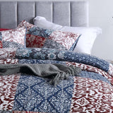 Heritage Americana Patchwork Quilted 3-Piece Bedding Set