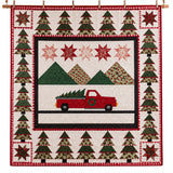 Christmas Tree Farm Truck Quilted 3-Piece Bedding Set