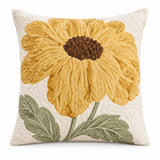 Golden Sunflower Cottage Quilted Pillow Cover