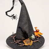 Gothic Spider Web Dark Forest Handcrafted Witch Hat